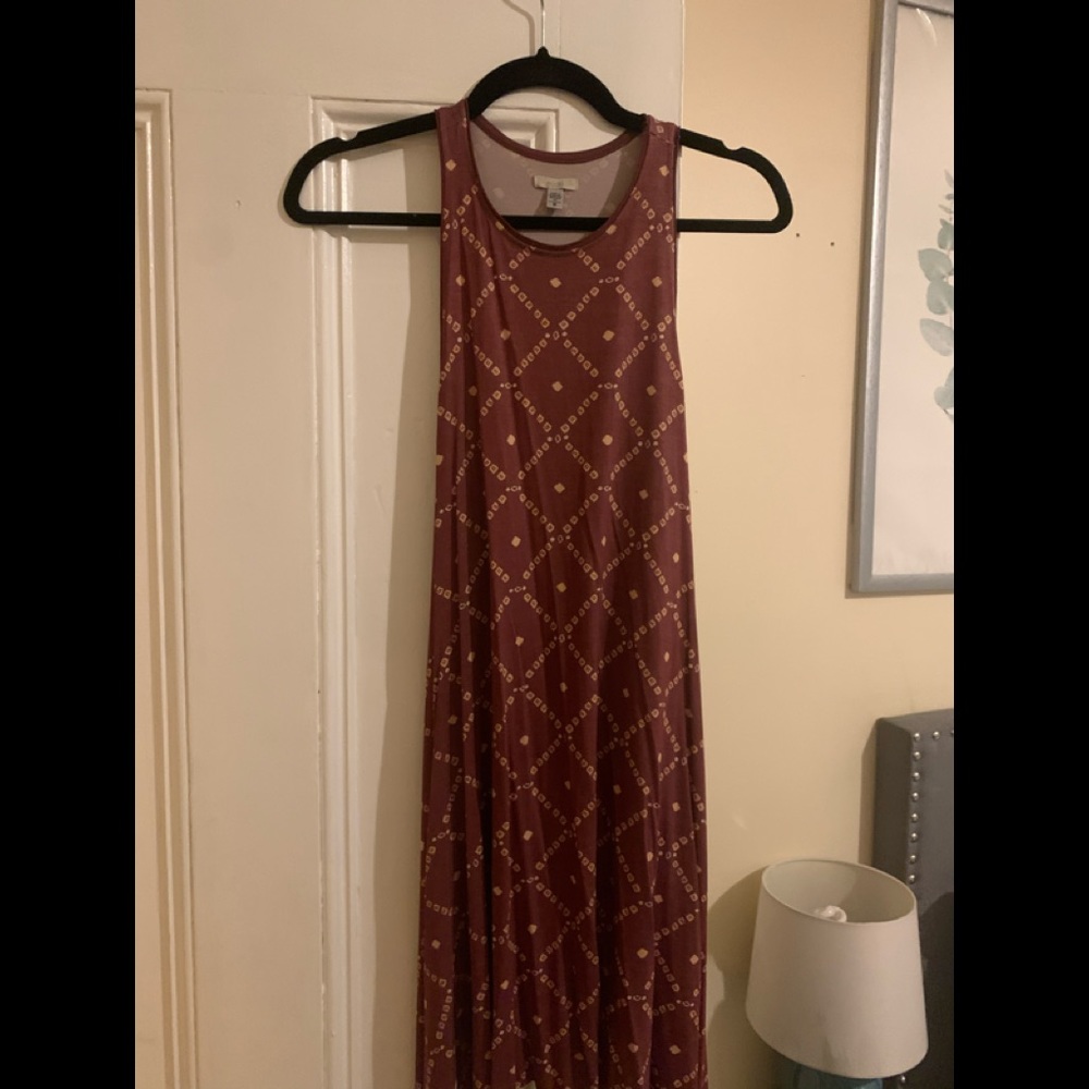 Short patterned dress